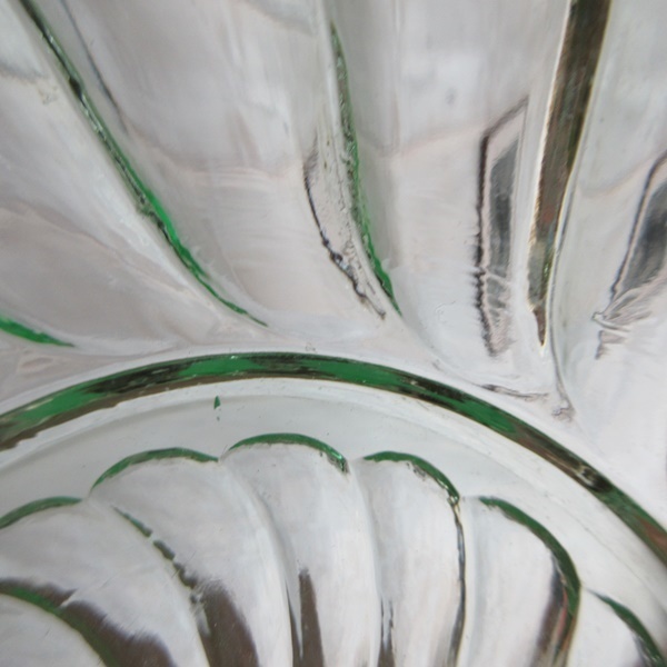 イギリス ヴィンテージ雑貨 ガラス製 ガラスボウル サラダボウル ボウル 2点セット グリーンガラス キッチン雑貨 英国 glass 1058sc_画像8