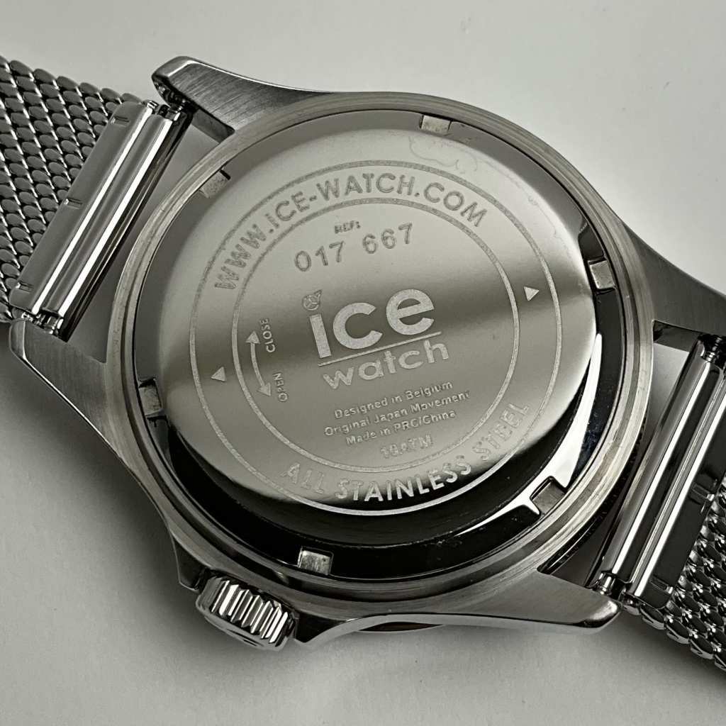 アイスウォッチ 腕時計 ice watch 017667 steel メッシュ ブルー ミディアム [アウトレット 箱付属品なし]_画像4