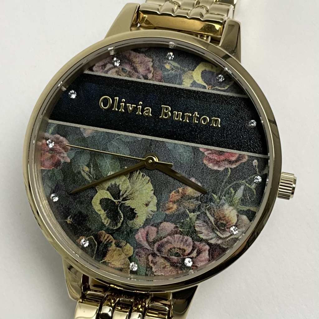 オリビアバートン 腕時計 レディース OLIVIA BURTON OB16VS01 ヴァースティ ブラック ペールゴールド [アウトレット 箱付属品なし]_画像1