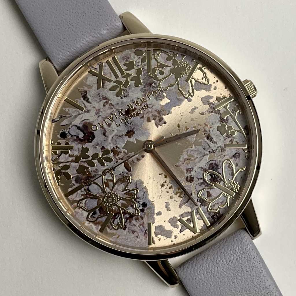 [ジャンク品扱い 箱付属品なし] オリビアバートン 腕時計 レディース OLIVIA BURTON OB16VM45 アブストラクトフローラル ビッグダイヤルの画像1