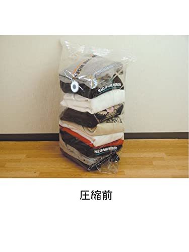 オリエント 超薄型バルブ式 衣類圧縮袋 コンパクト 2枚組 60×92cm_画像3