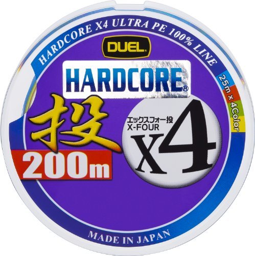 DUEL ( デュエル ) PEライン 釣り糸 HARDCORE X4 投げ 【 ライン 釣りライン 釣具 高強度 高感度 】 1.5号 200_画像1