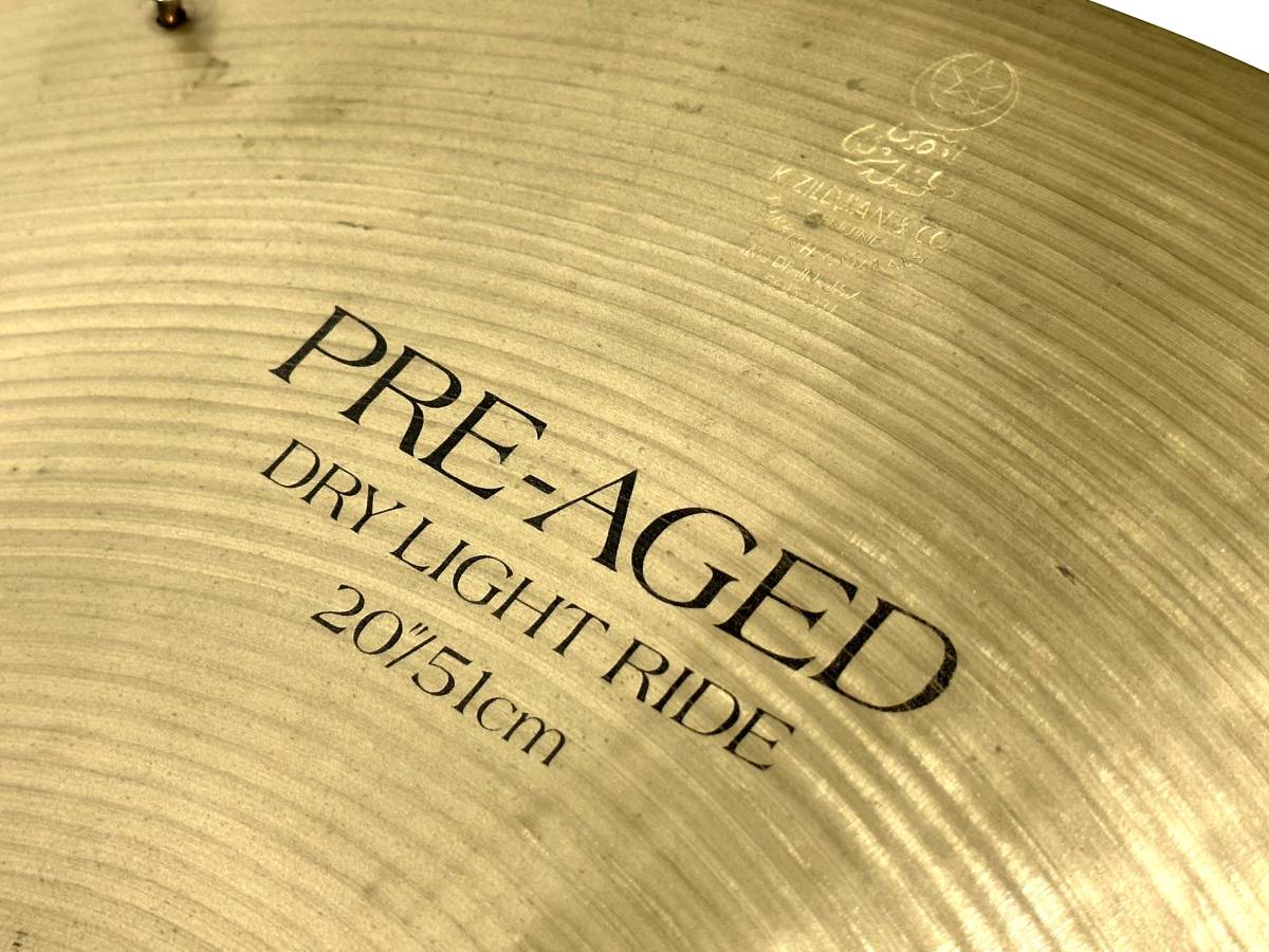 絶版 激レアK Zildjian Pre-Aged Dry light ride 超目玉 期間限定