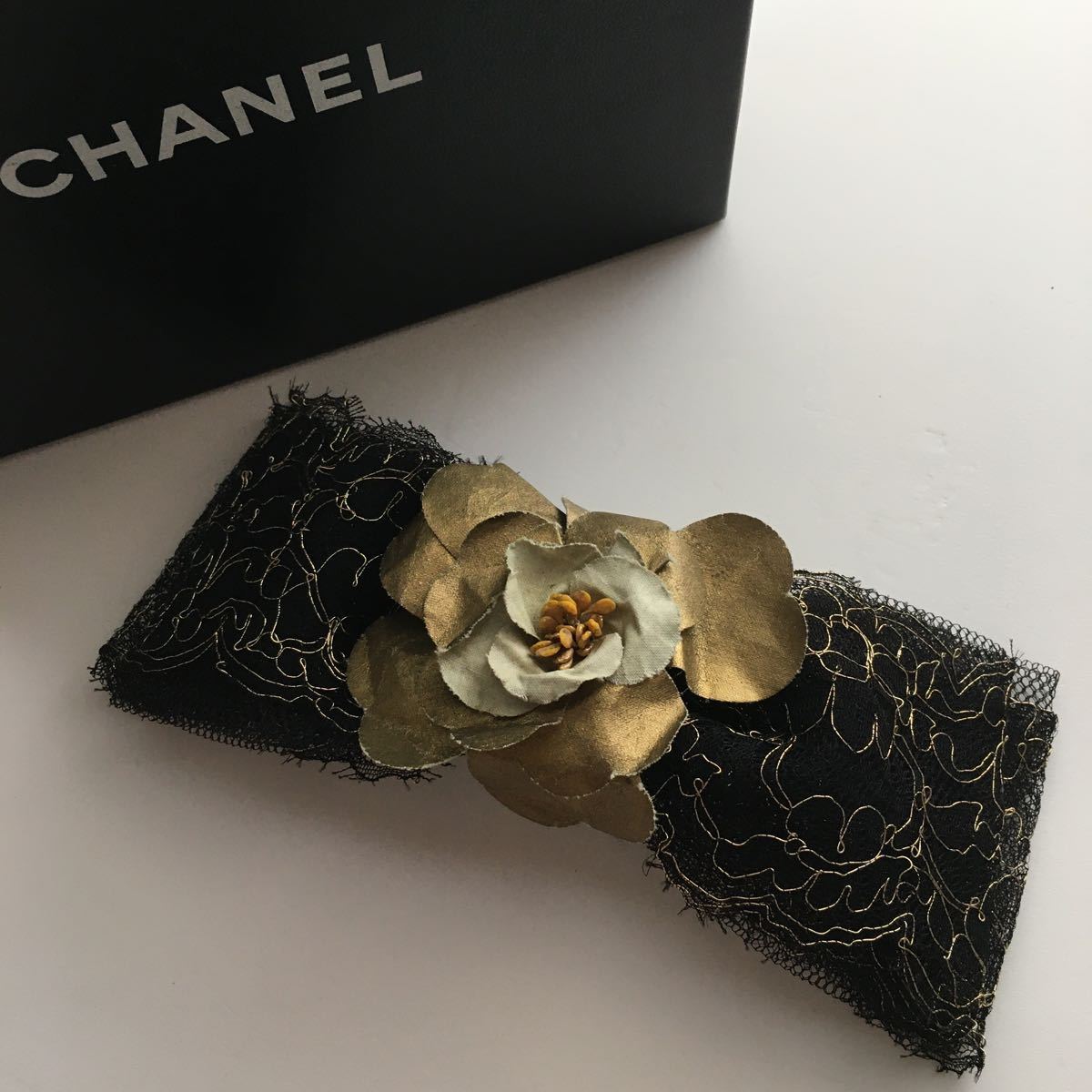 は自分にプチご褒美を シャネル CHANEL バレッタ カメリア リボン