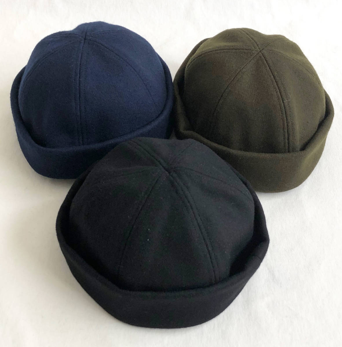 即決/新品【WINNER CAP / アメリカ製 】メルトンウール スカルキャップ/skull cap beanie /X-XLサイズ/ネイビー/セーラー帽 (vt-222c)_カラー入荷してます。どのカラーも◎