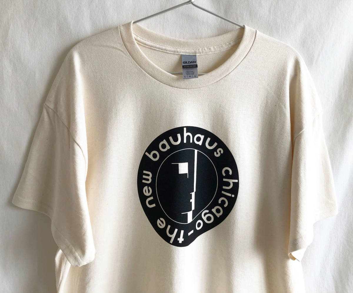 即決【海外買付/新品】The New Bauhaus chicago ロゴ Tシャツ/ナチュラル/Lサイズ/バウハウス/激レア/アートTシャツ(luz.ba.t.n)_画像6