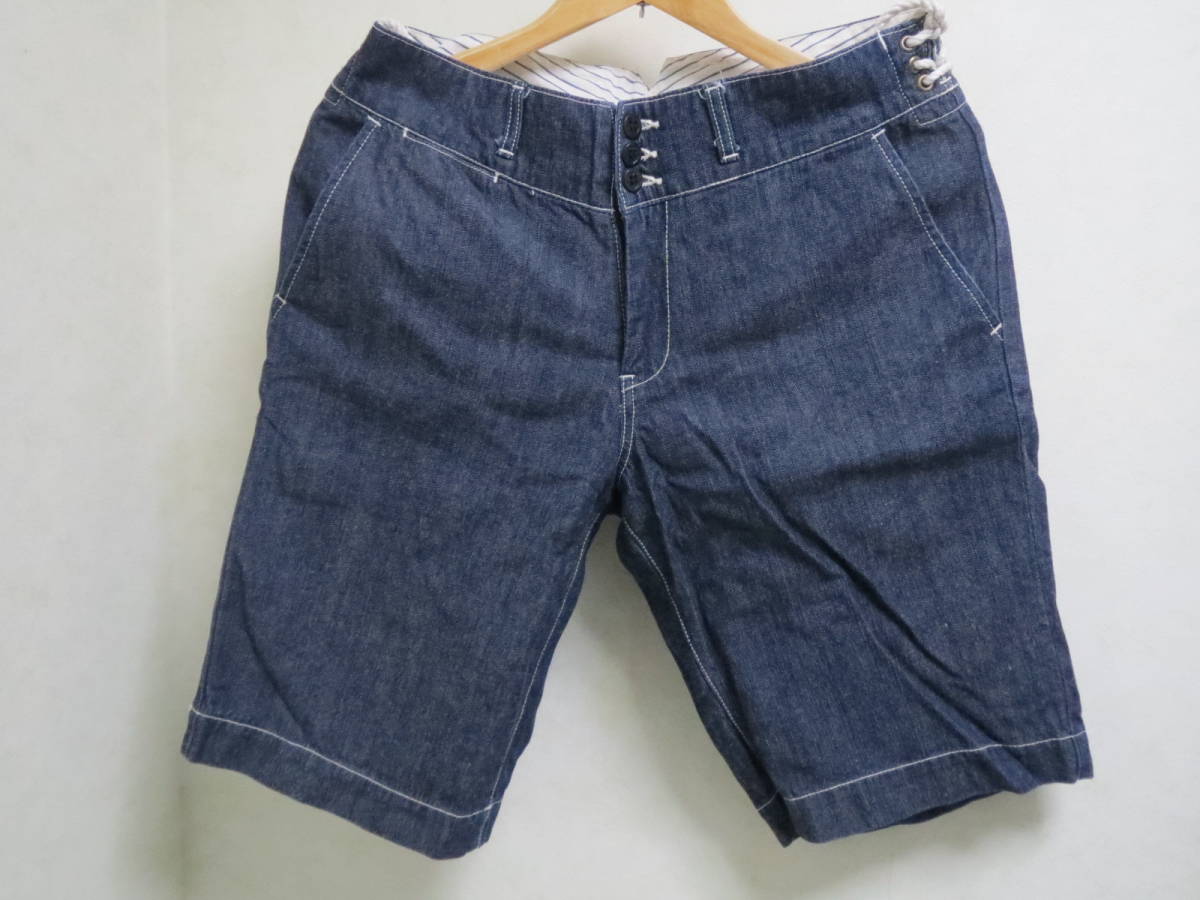  used ETERNAL Eternal Denim short pants blue W32 53188 made in Japan 