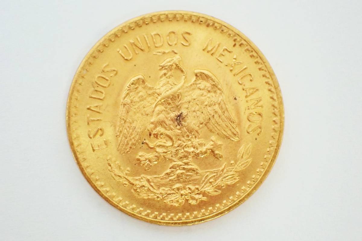 K21.6 Mexico 1959 year Ida rugo10peso gold coin 8.3g mint Mark M/K72825