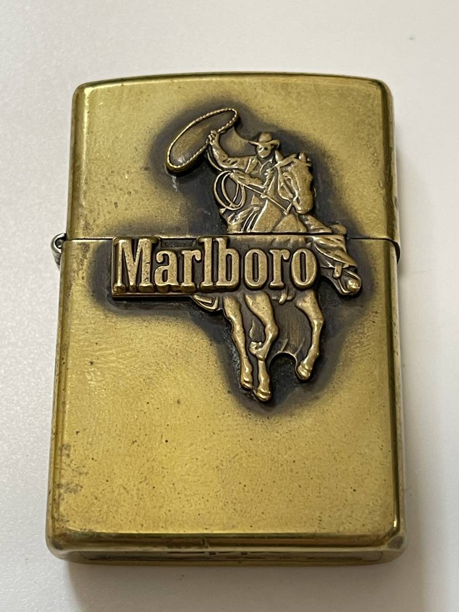 ZIPPO ジッポー Marlboro マルボロ カウボーイ ロデオ メタル貼り-