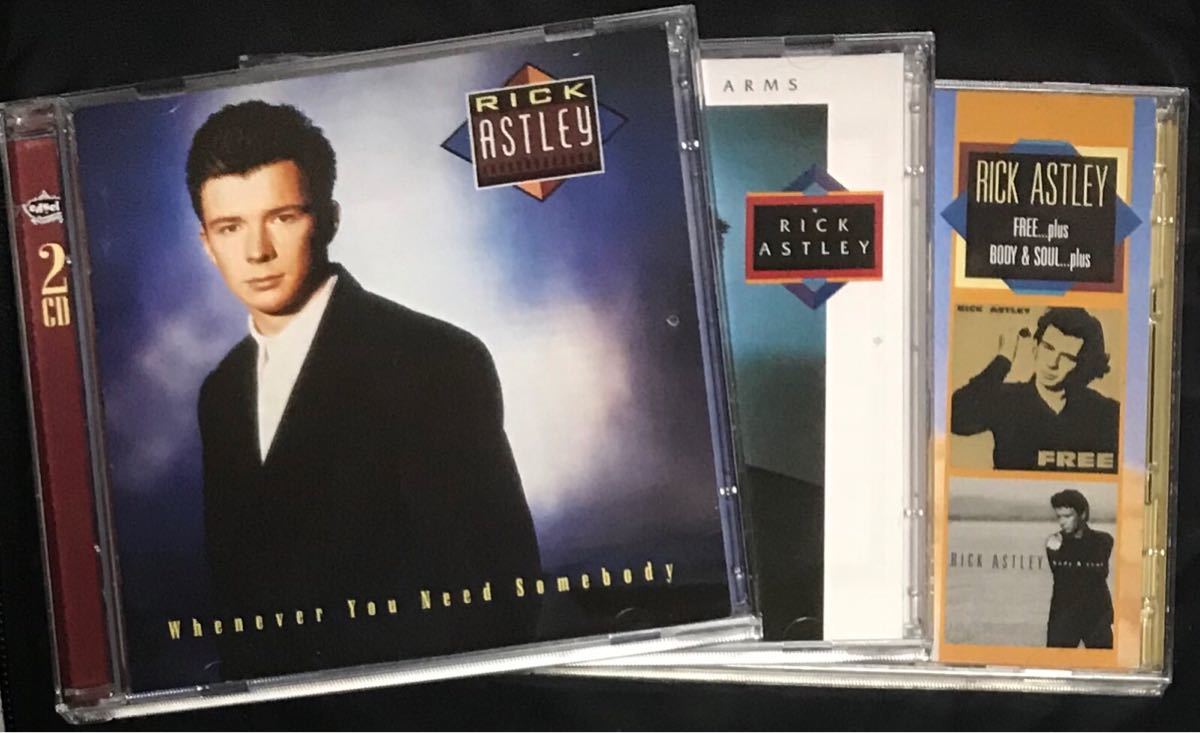 【 リック・アストリー Rick Astley Deluxe Edition 3枚セット 】Whenever You Need Somebody , Hold Me In Your Arms , Free Body & Soul_画像1