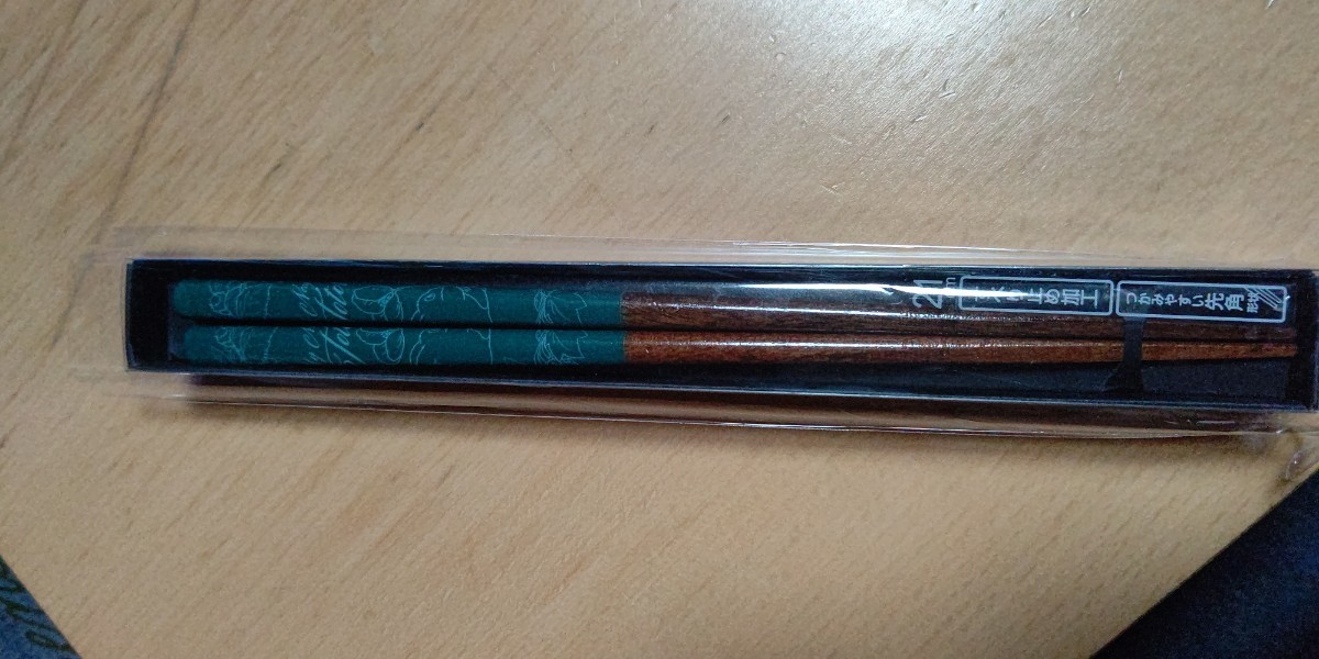  Tonari no Totoro coating chopsticks 21cm chopsticks green Studio Ghibli ... not new goods * unopened * prompt decision 