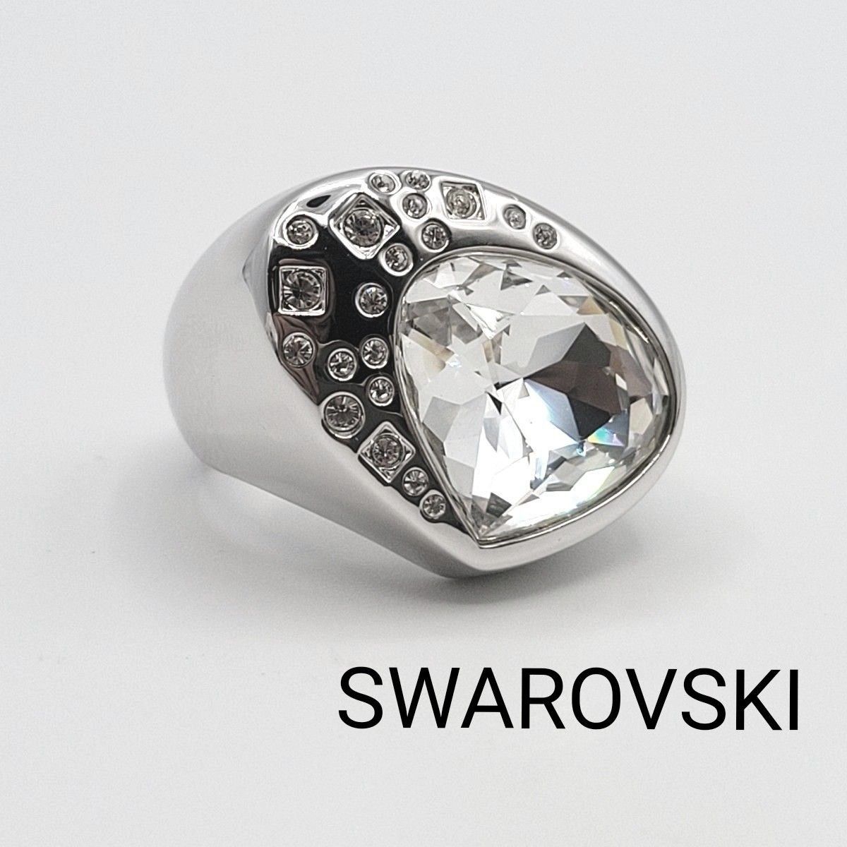 美品】SWAROVSKI クリスタルリング 15号 クリア|PayPayフリマ