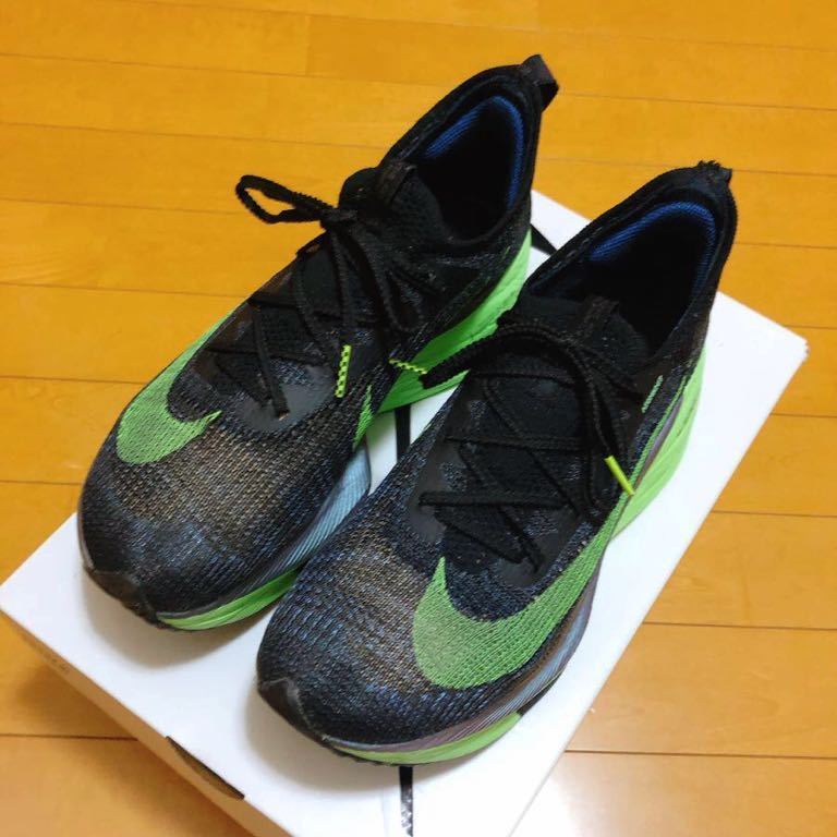 美品 NIKE AIR ZOOM ALPHAFLY NEXT% ナイキエアズームアルファフライ