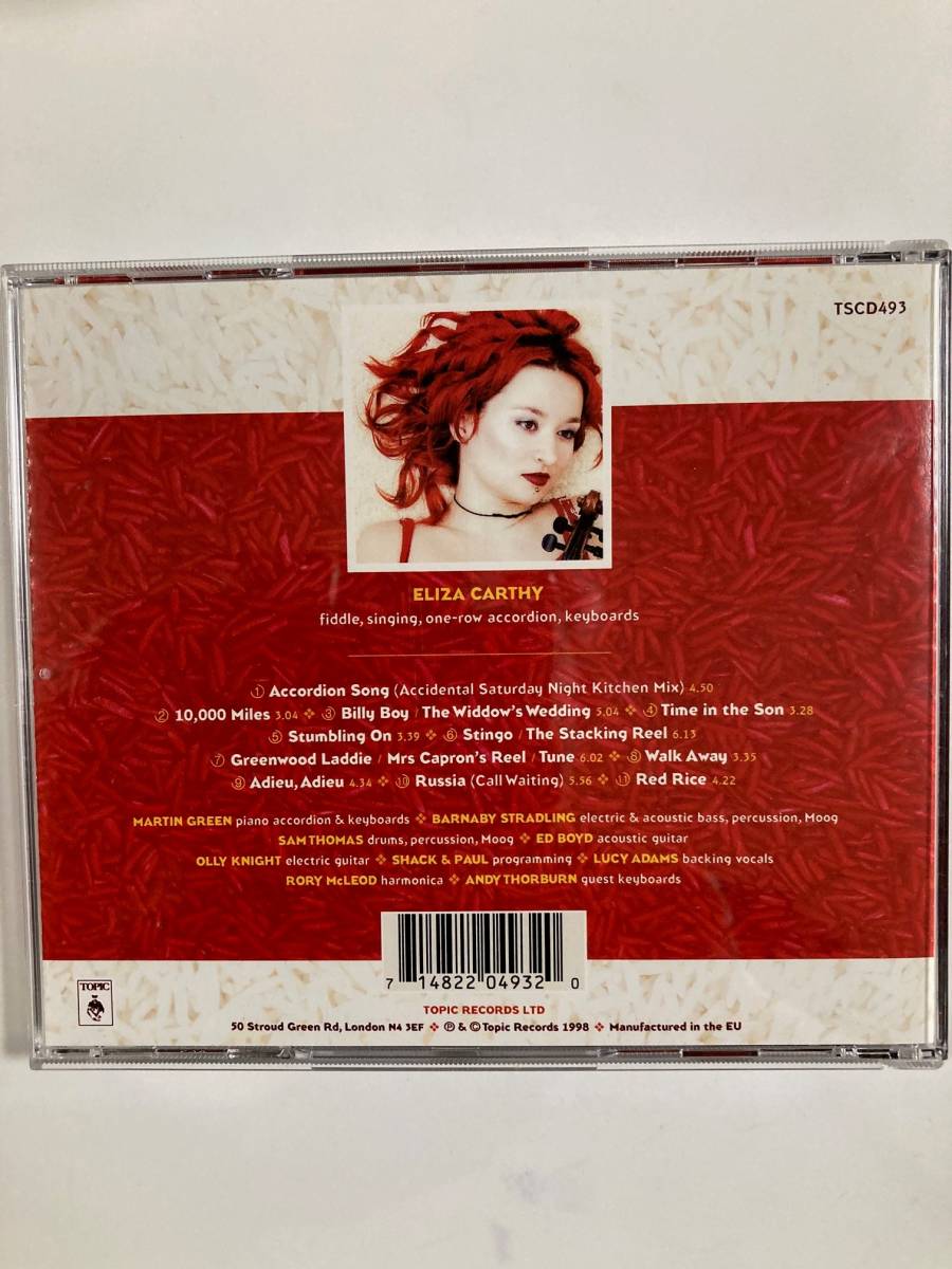 【FOLK MUSIC】エリザ・カーシー（ELIZA CARTHY）「RED RICE」（レア）中古CD2枚組＋シングルCD、欧州初盤、FK-1_画像4