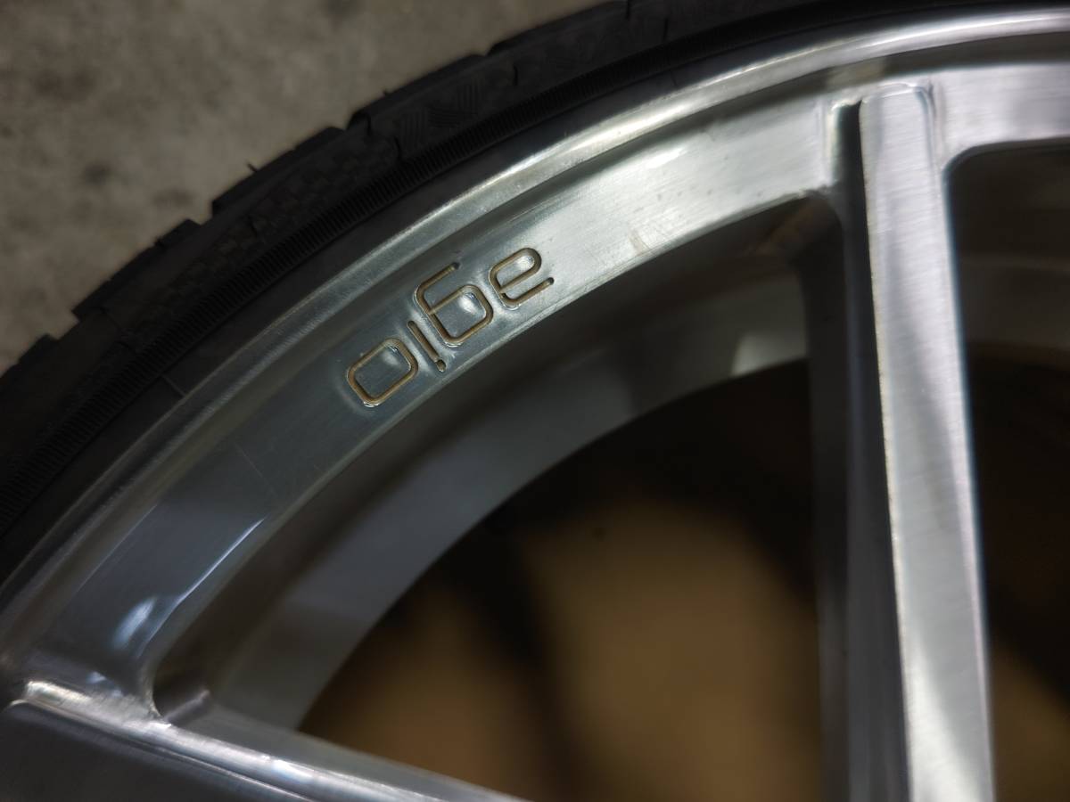 アメ鍛 agio wheels Precisione PKR LS460 600 ２２インチ PCD120 5H 9.5J ＋38 ＋35 新品 ナンカンNS-25 235/30/22 ４本   の画像6