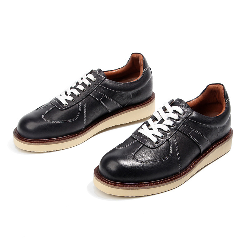  кожа спортивные туфли 24.5cm мужской обувь натуральная кожа черный телячья кожа шнур обувь casual 2002-5BK