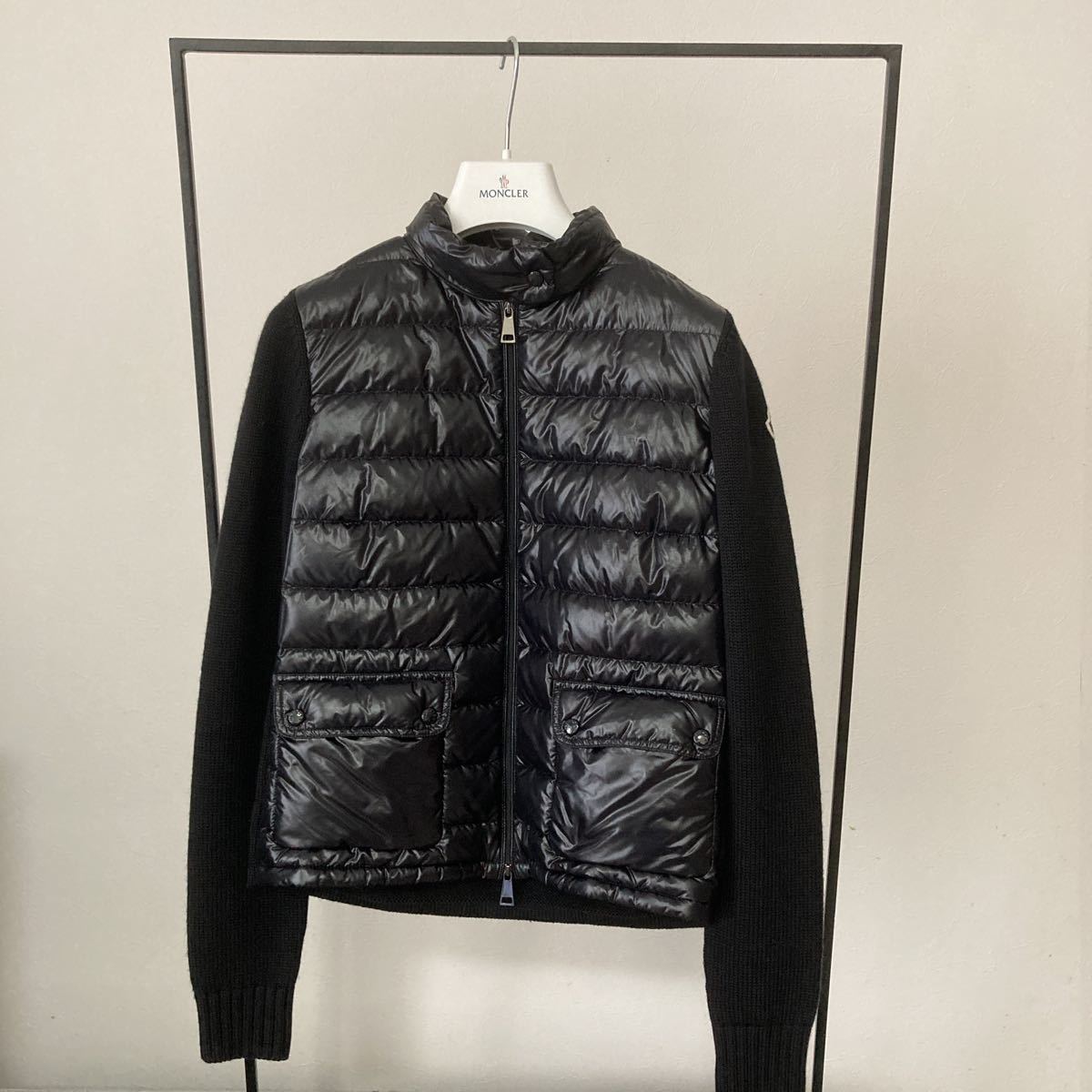 モンクレール MONCLER ハイブリッドダウン ブラック サイズXS 正規品