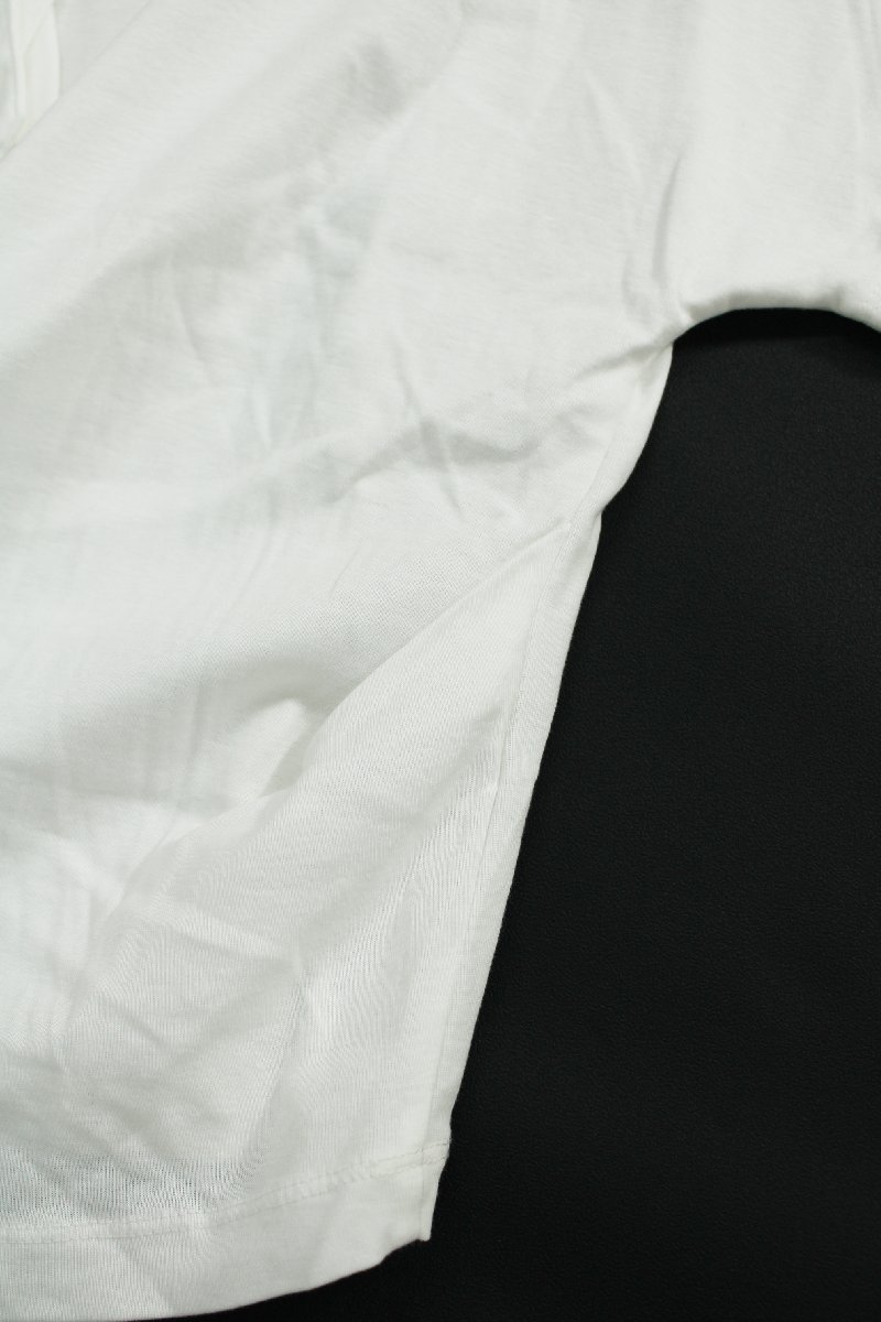 美品 インゲボルグ/ピンクハウス ボートネックリボン洗えるコットン半袖プルオーバー 白3 mf824_画像7