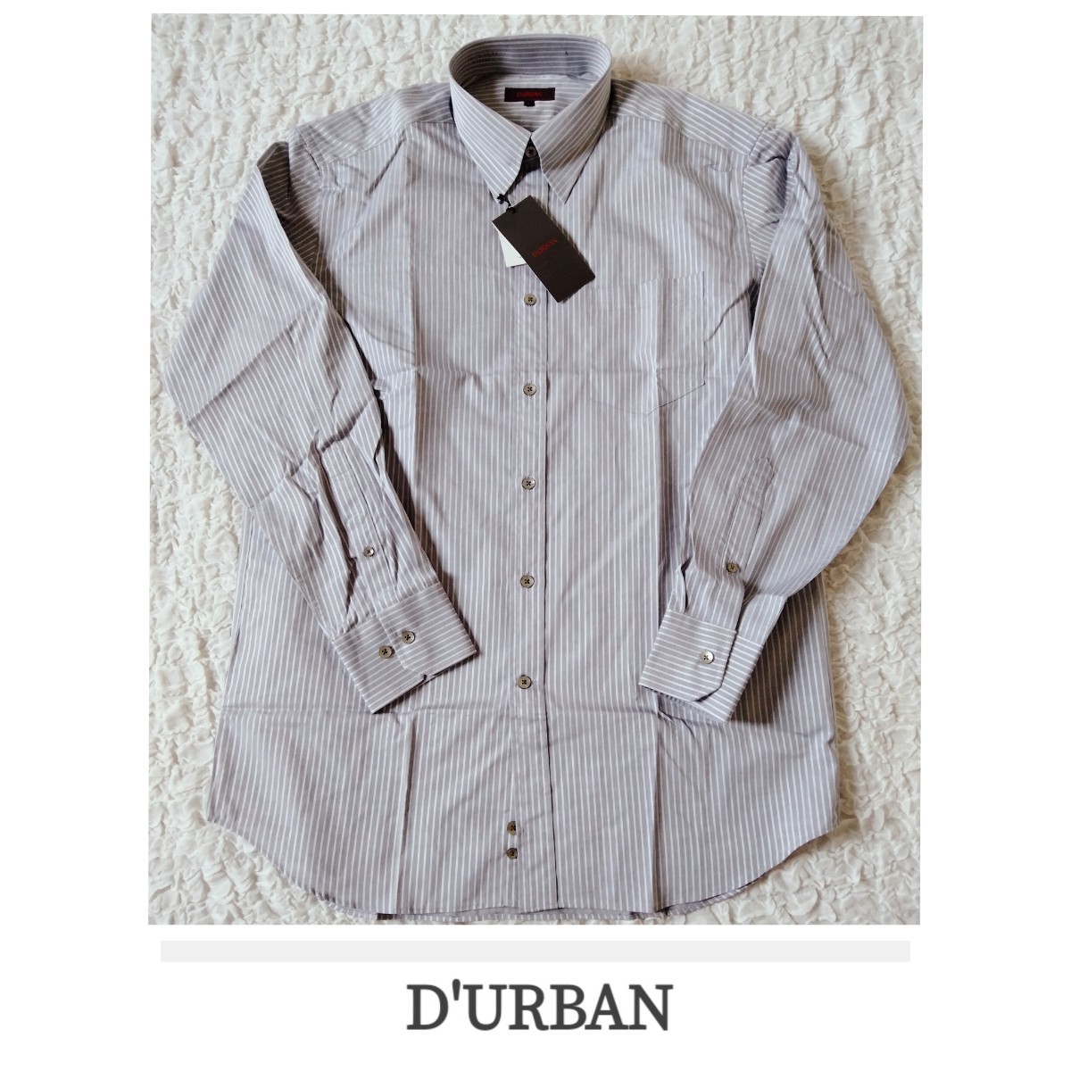 1年保証』 未使用タグ付*D'URBAN*ダーバン*長袖ワイシャツ*高島屋購入