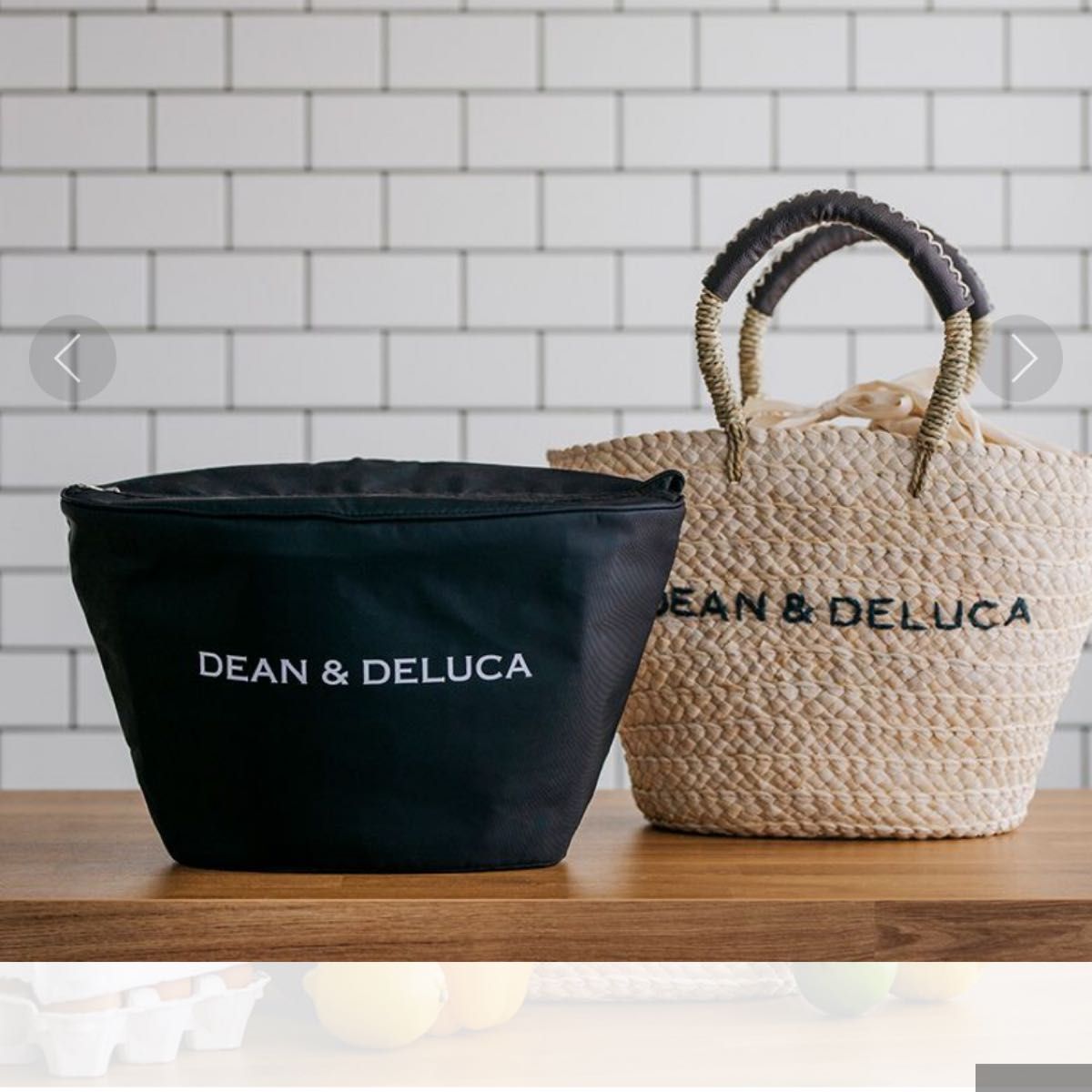 DEAN＆DELUCA×BEAMS COUTUREディーンデルーカ保冷カゴバッグ