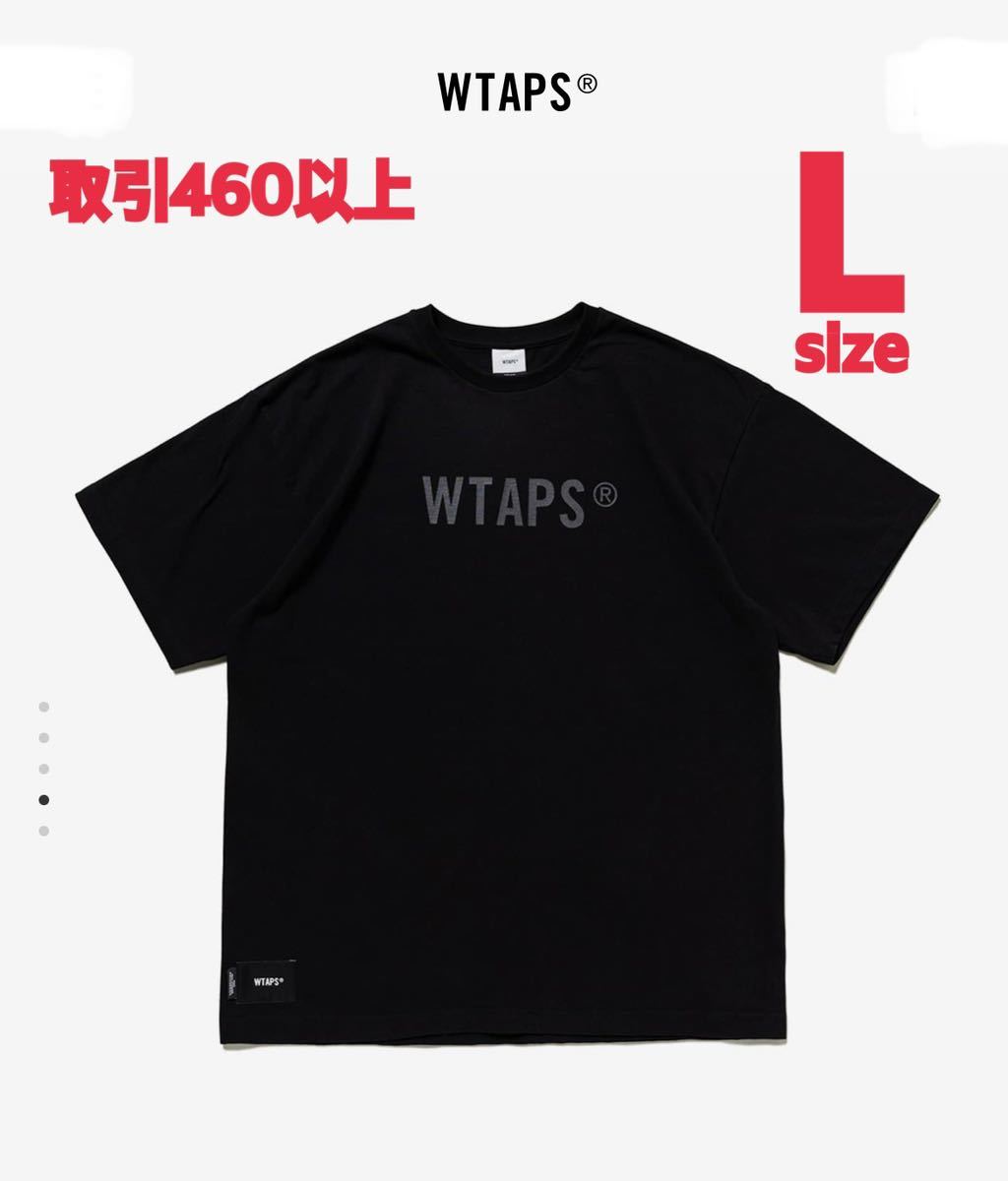 WTAPS 2023SS SIGN SS TEE BLACK Lサイズ ダブルタップス サイン ロゴ スポット 半袖 Tシャツ T-SHIRT ブラック LARGE _画像1