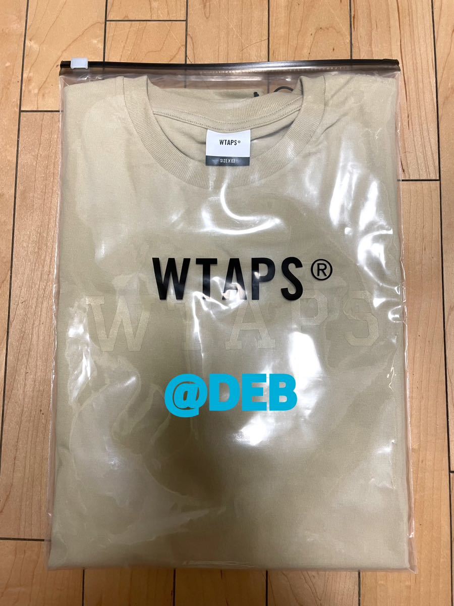 WTAPS 2023SS COLLEGE SS TEE BEIGE Lサイズ ダブルタップス カレッジ ロゴ スポット 半袖 Tシャツ T-SHIRT ベージュ LARGE_画像2