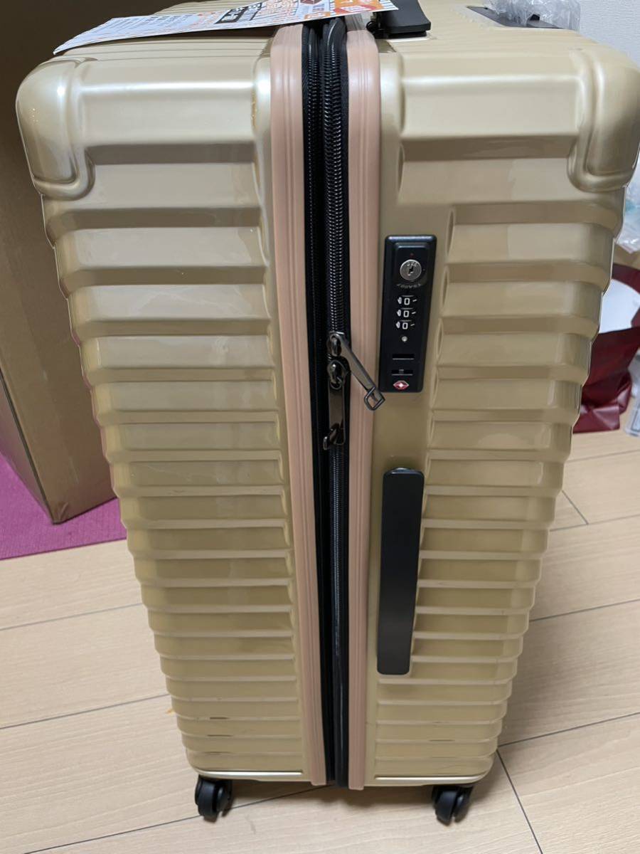 新品未使用トマックスライトキャリー軽量大型100Lシャンパン 新品未使用トマックスライトキャリー軽量大型100Lシャンパン