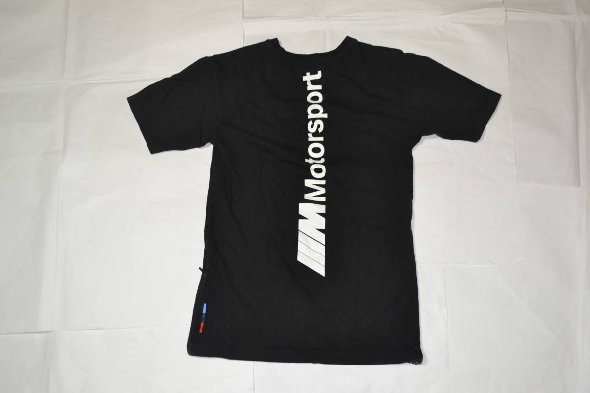 231 PUMA プーマ BMW Tシャツ XSサイズ ブラック×ホワイトの画像6