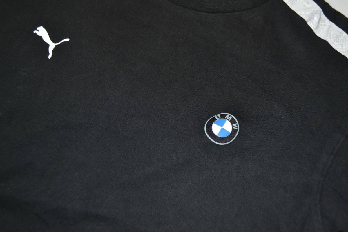 231 PUMA プーマ BMW Tシャツ XSサイズ ブラック×ホワイトの画像2