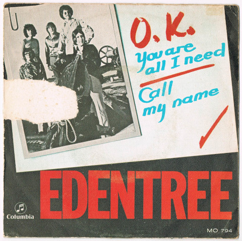 ●EDENTREE / YOU ARE ALL I NEED / CALL MY NAME [SPAIN 45 ORIGINAL 7inch シングル MOD GARAGE BEAT 試聴]_画像1