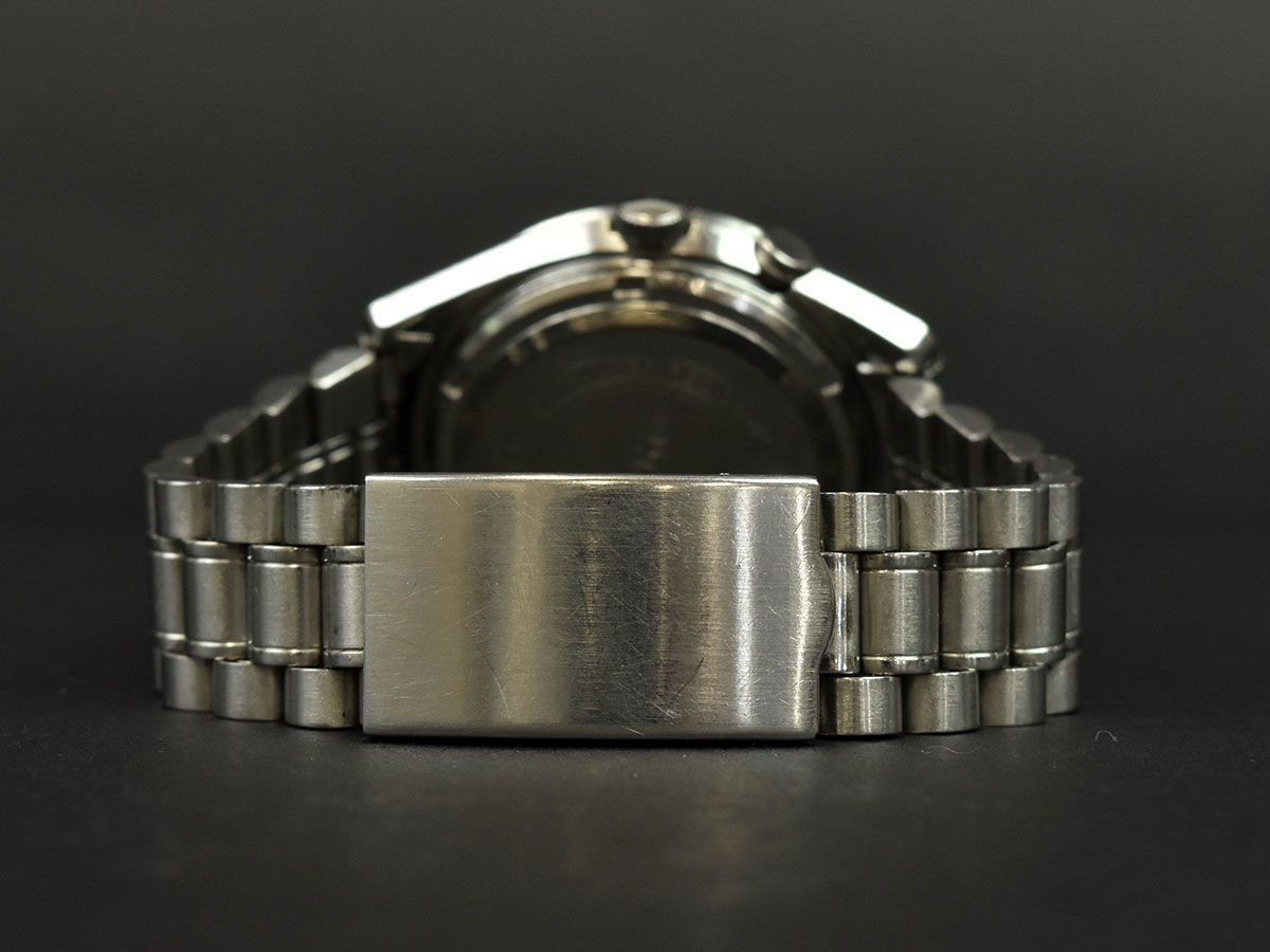 151602♪ 動作確認済 SEIKO セイコー ベルマチック 腕時計 自動巻き デイデイト 27石 3針 4006-7012 ブラック シルバー メンズ/ D 6