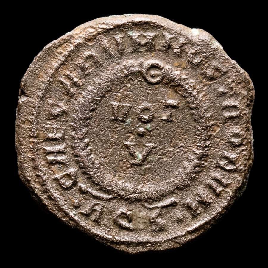 【保証書付】 古代ローマコイン 副帝 クリスプス 銅貨 230708b