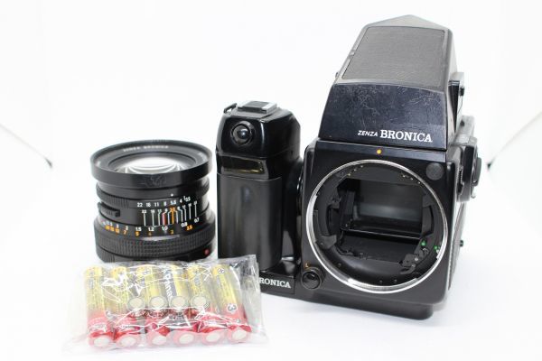 ZENZA BRONICA SQ-Ai ボディ ZENZANON-PS 50mm F3.5 レンズセット フィルムバッグ付き 中判フィルムカメラ ゼンザブロニカ #Z2368の画像1