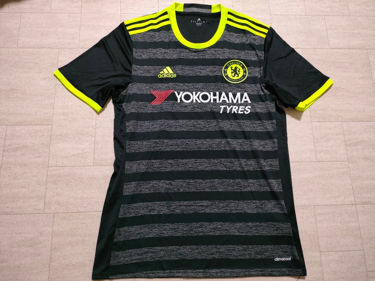 サイズ：us M 美品 adidas 2016-17 チェルシーFC アウェイ レプリカ