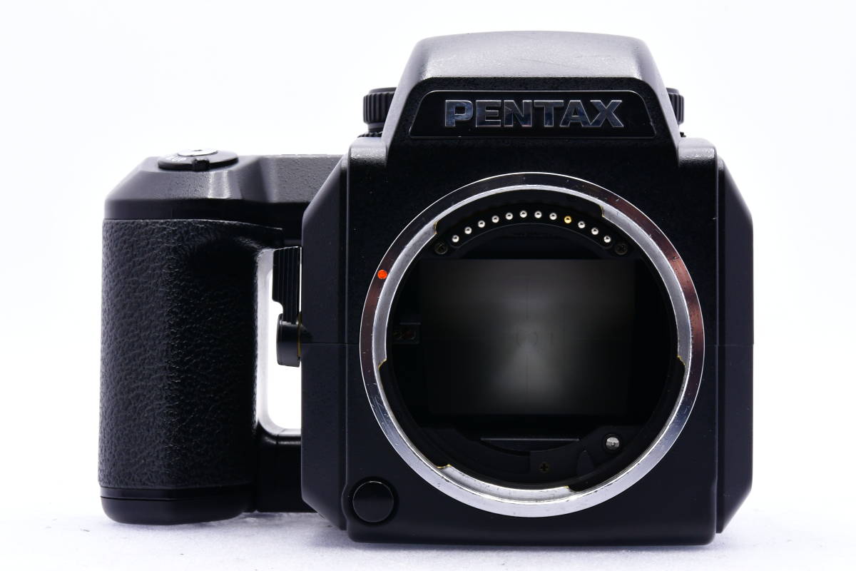 PENTAX 645N II ボディ + ADAPTER 645 FOR 67 LENS ペンタックス AF中