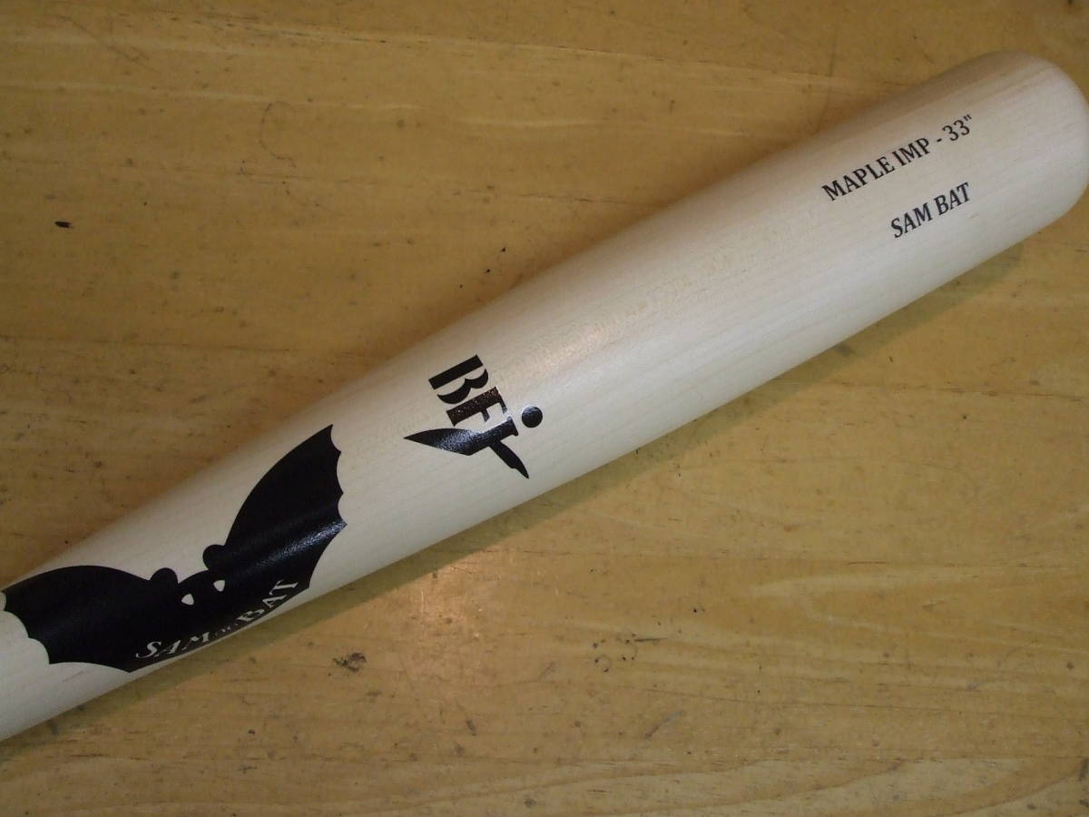 BFJ公認　SAM　BAT　サムバット　木製 硬式バット　MAPLE IMP-33　メープル_画像2