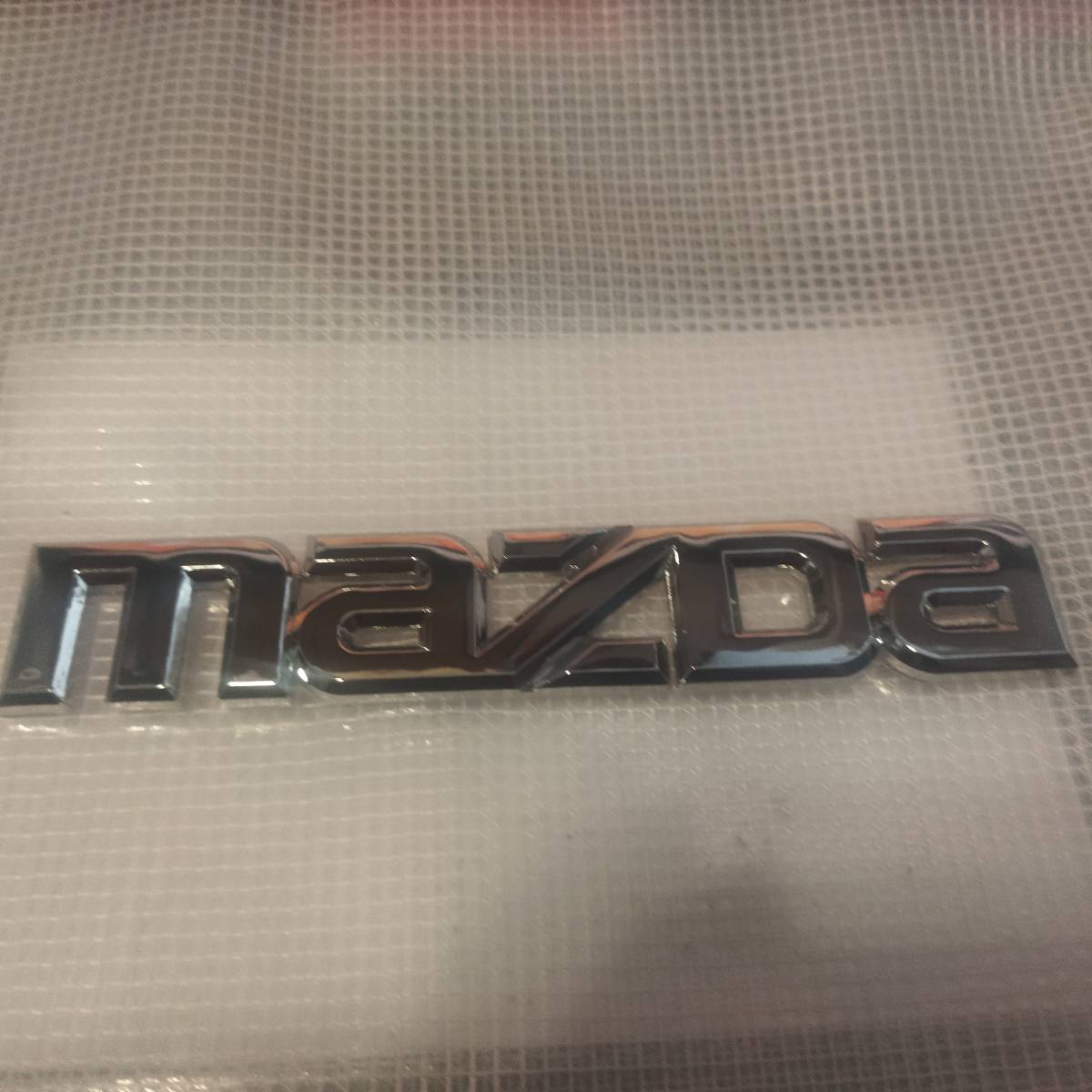 MAZDA( Mazda ) emblem plating silver width 14.4cm× length 2.7cm