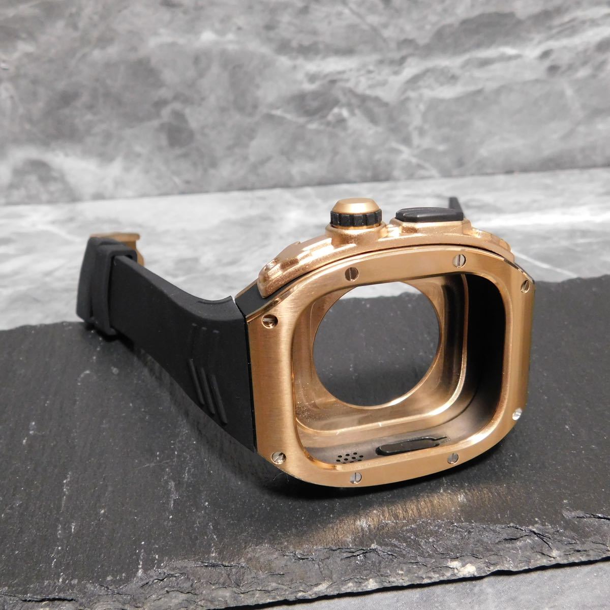 売り値 49mm apple watch ultra アップルウォッチウルトラ ステンレス ゴールデンコンセプトではありません。ローズゴ  時計用ベルト、バンド