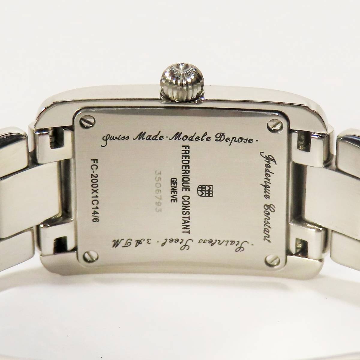  beautiful goods operation goods Frederique Constant a-ru deco FREDERIQUE CONSTANT FC200X1C quarts lady's wristwatch written guarantee instructions box 