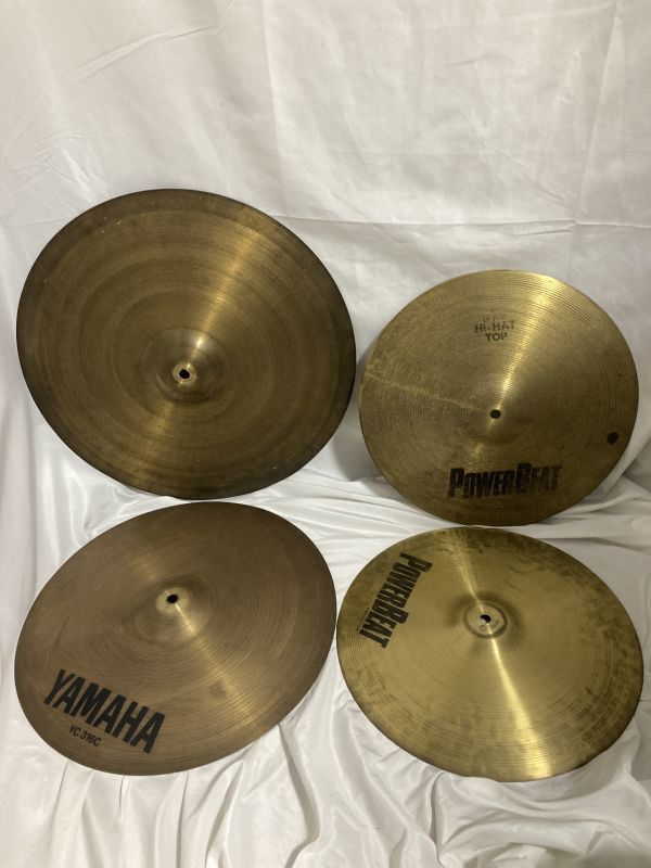 シンバルセット】YAMAHA POWERBEAT 18,16,14 クラッシュ ハイハット