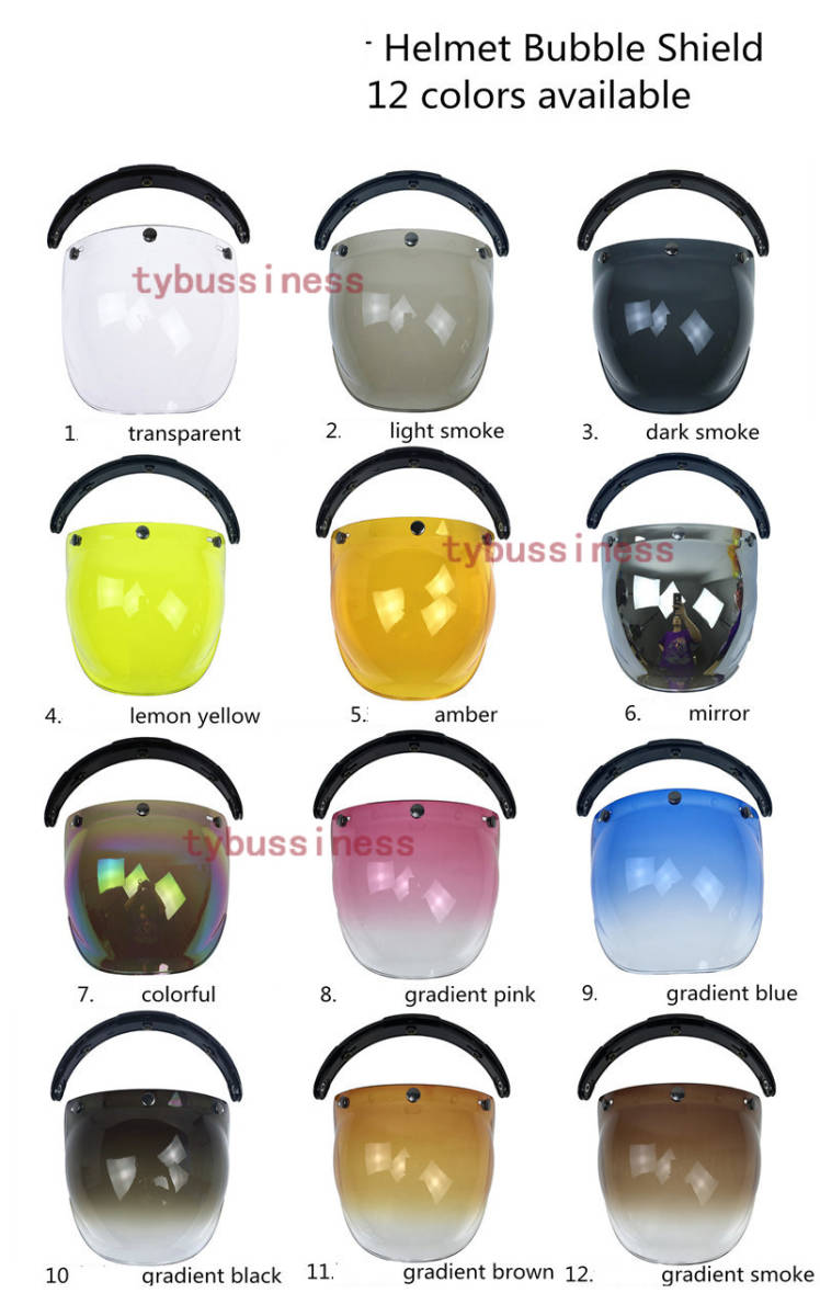大人気バイザー付バイク 内蔵サングラス ジェットヘルメット ビンテージ ハーレー 半キャップ 8色 M -XXLサイズの画像4