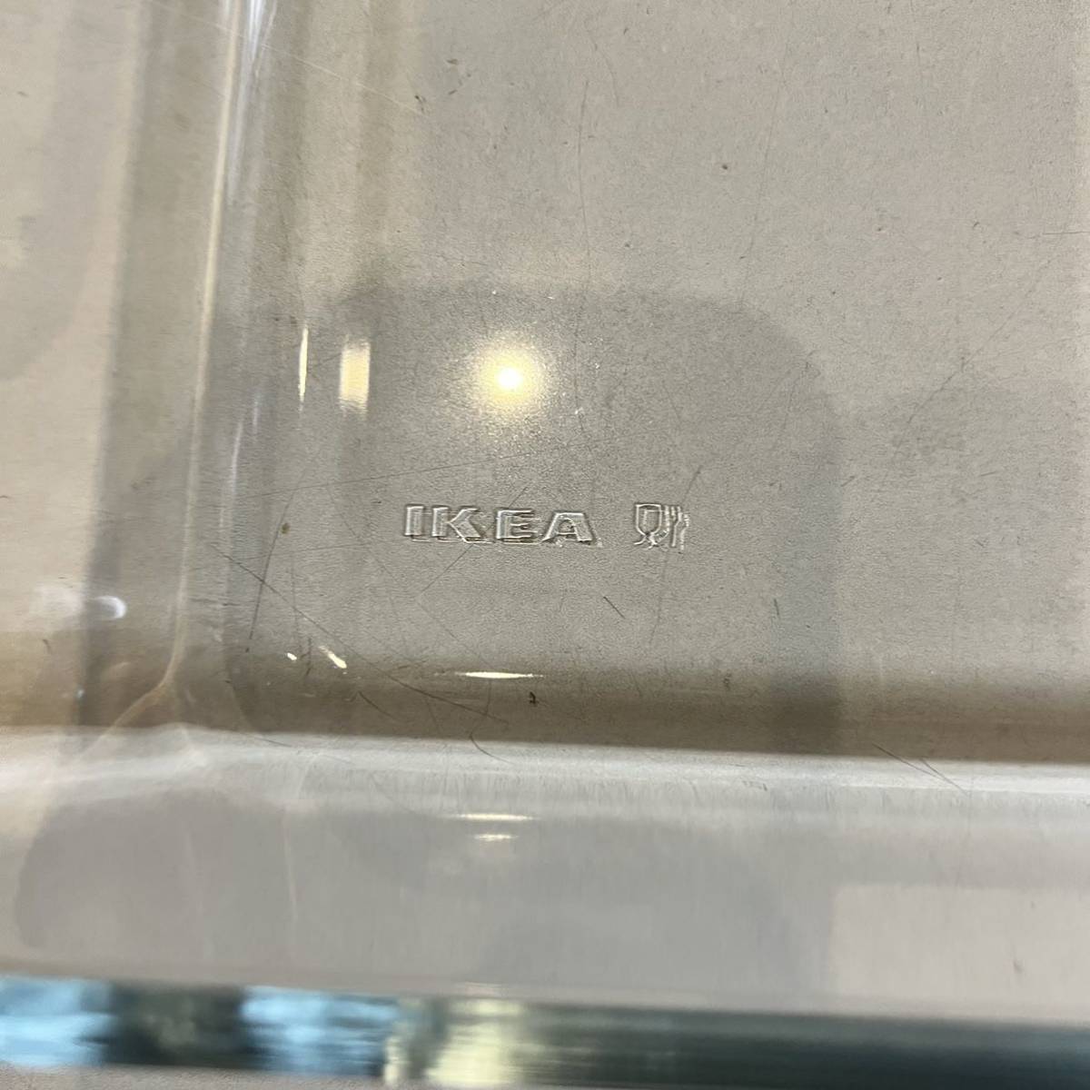 IKEA イケア MIXTUR ミクスチュール 耐熱皿 クリアガラス 角型 長方形 耐熱容器 グラタン皿_画像4