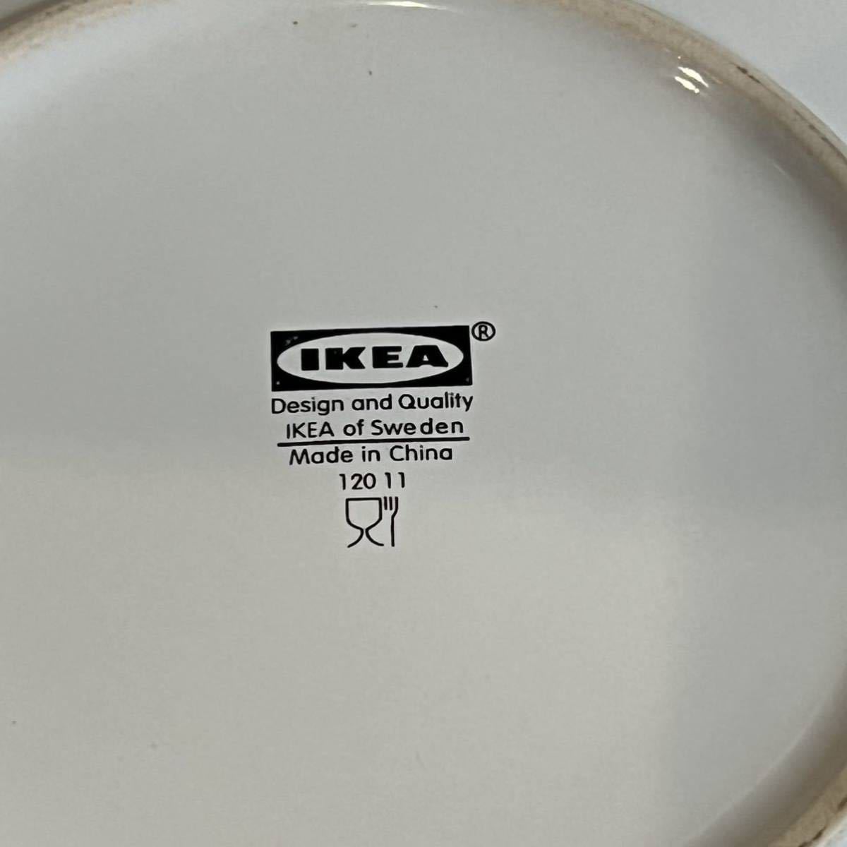 IKEA イケア ホワイトプレート 深皿 白い食器 3枚の画像4