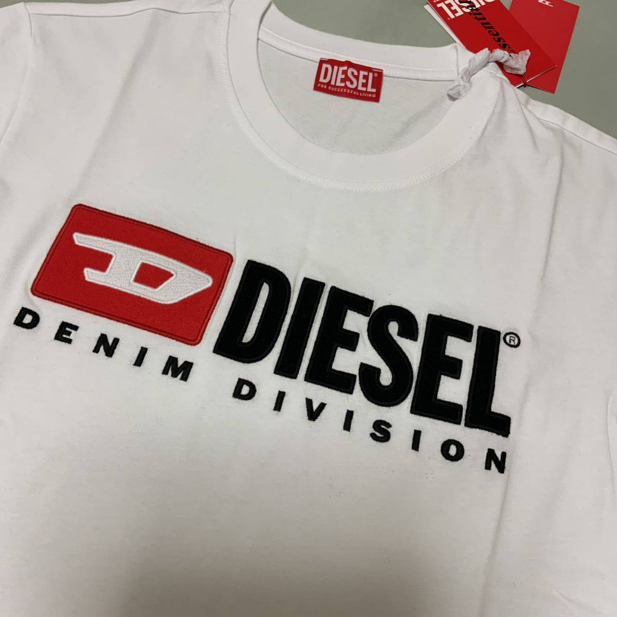 洗練されたデザイン　DIESEL　T-Diegor-Div　ホワイト　XXL　A03766 0GRAI　新モデル