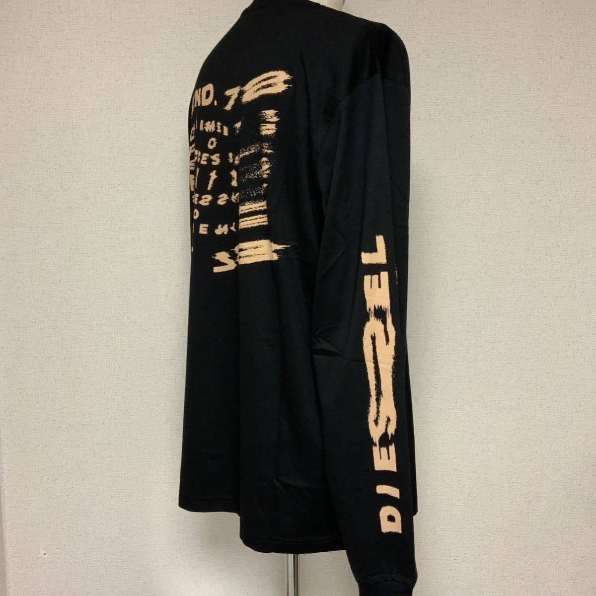 洗練されたデザイン DIESEL メンズ Tシャツ 長そで グラフィック 洗練されたデザイン DIESEL メンズ Tシャツ 長そで グラフィック