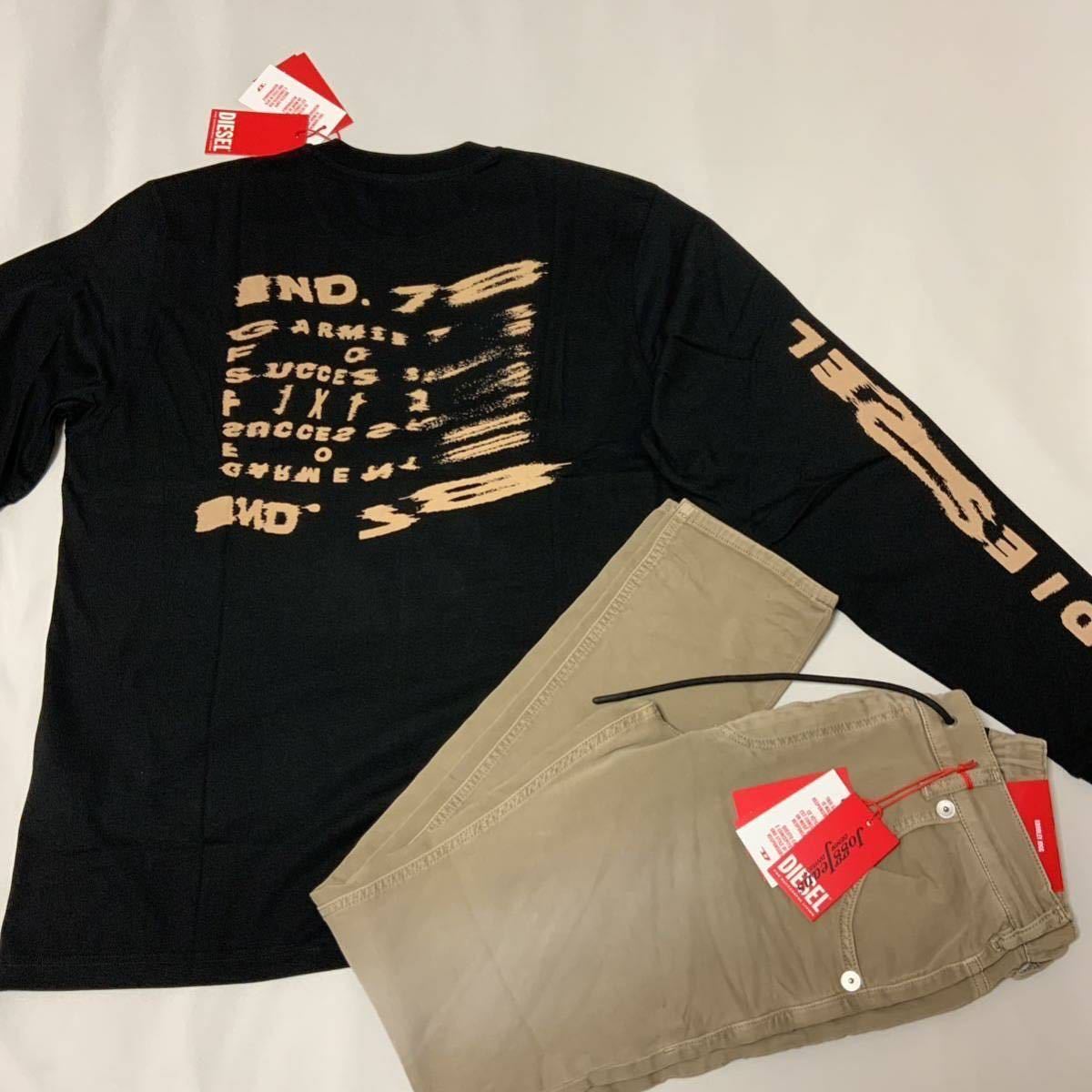 洗練されたデザイン DIESEL メンズ Tシャツ 長そで グラフィック 洗練されたデザイン DIESEL メンズ Tシャツ 長そで グラフィック