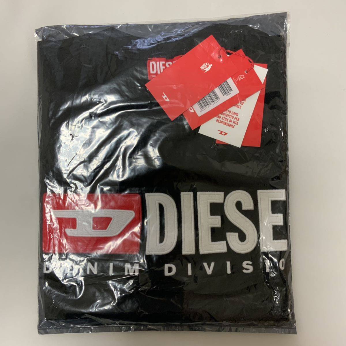 洗練されたデザイン DIESEL T-JUST-LS-DIV ブラック XXL A03768 0GRAI