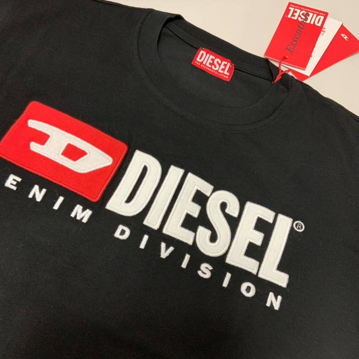 洗練されたデザイン DIESEL T-JUST-LS-DIV ブラック XXL A03768 0GRAI