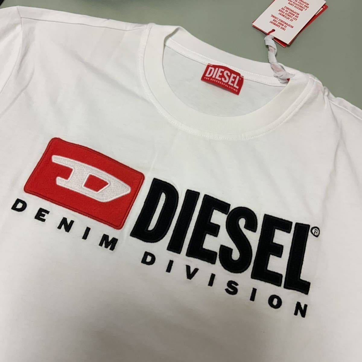 ギフト】 洗練されたデザイン DIESEL T-JUST-LS-DIV ホワイト L A03768