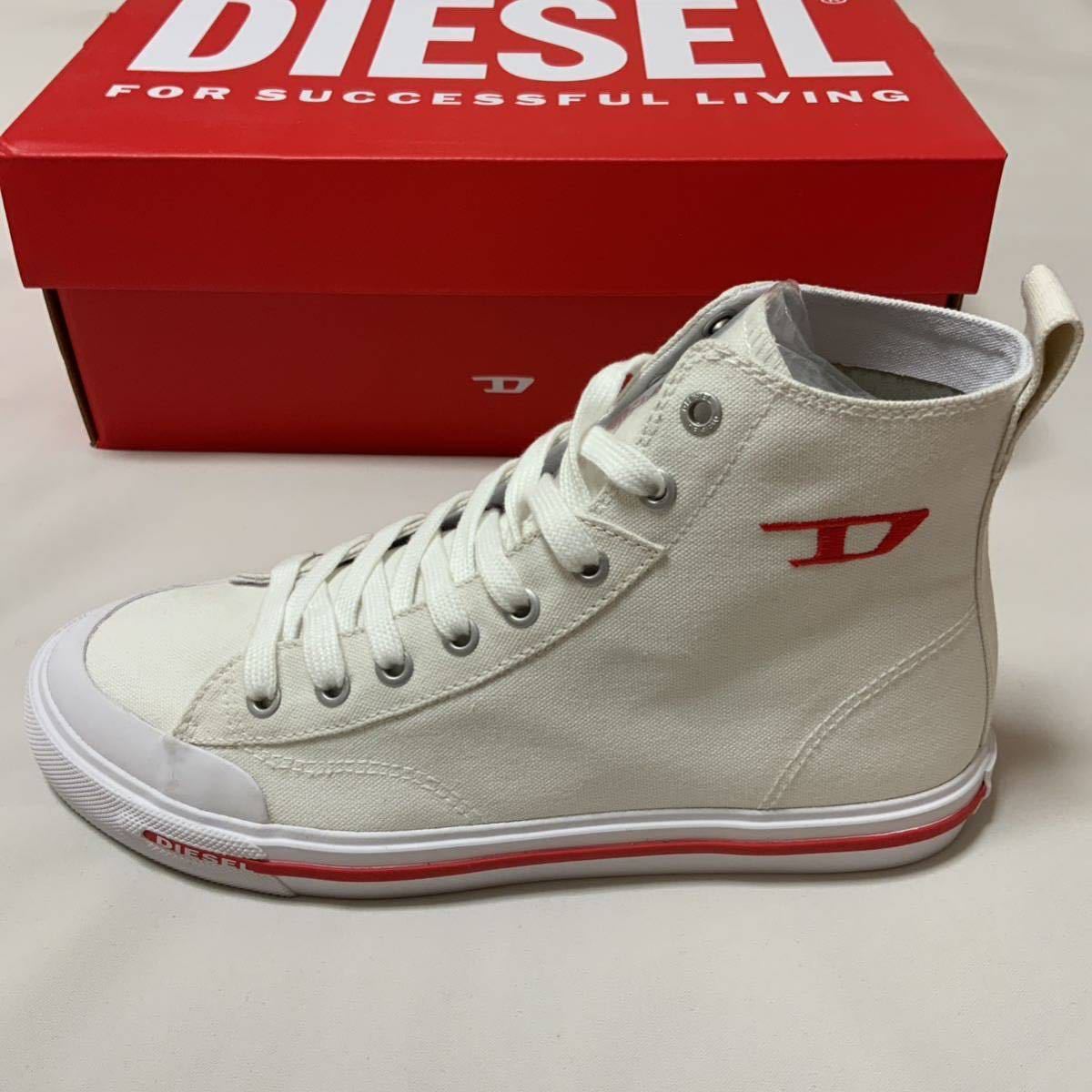 洗練されたデザイン　DIESEL　ハイカットスニーカー　S-Athos Mid　ホワイト　28cm　Y02879 PR012　2023-2024新モデル　#DIESELMAKO_画像2